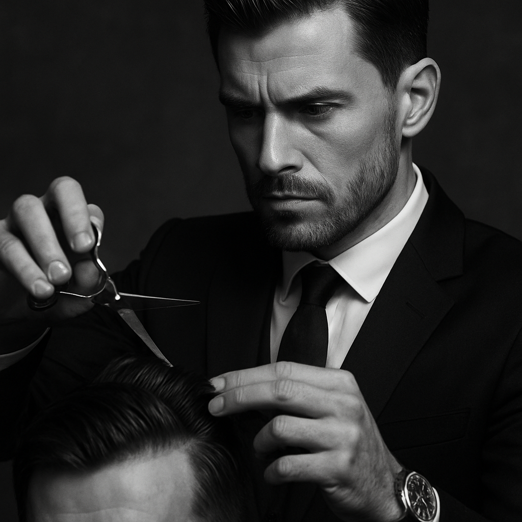 A master barber at work