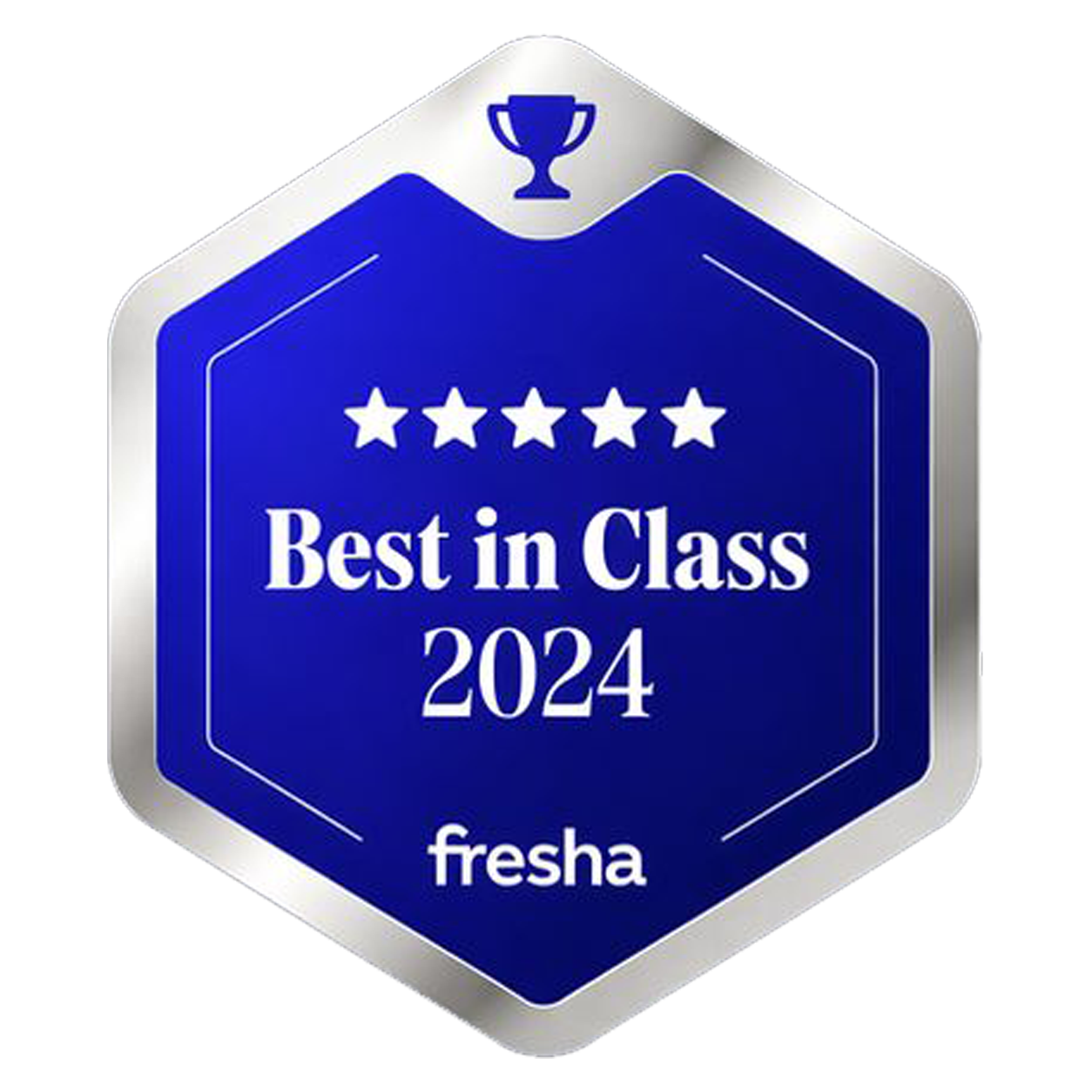 Fresha Best in Class 2024 award badge