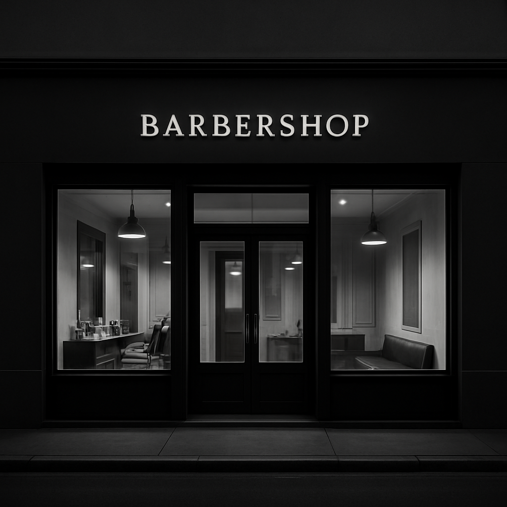 The FANAEIANS storefront at dusk