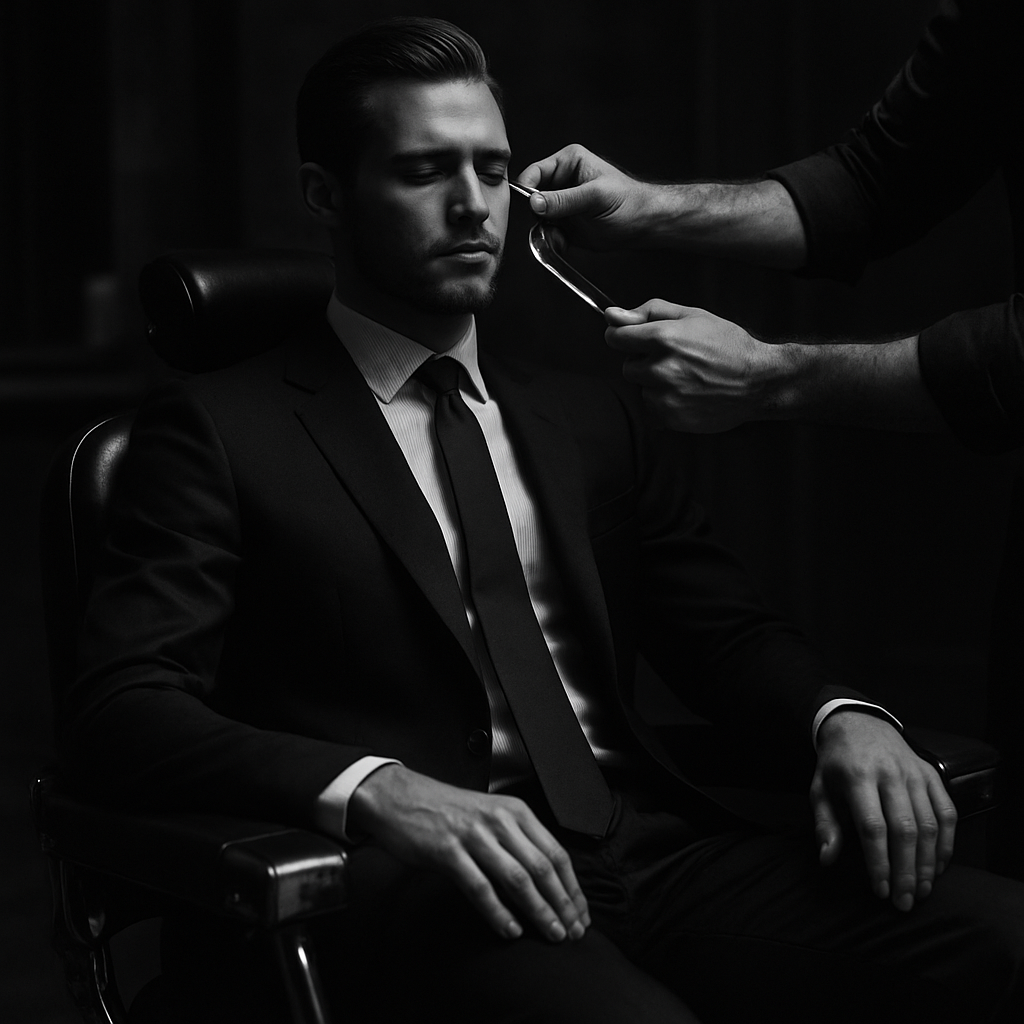Grooming in the barber chair